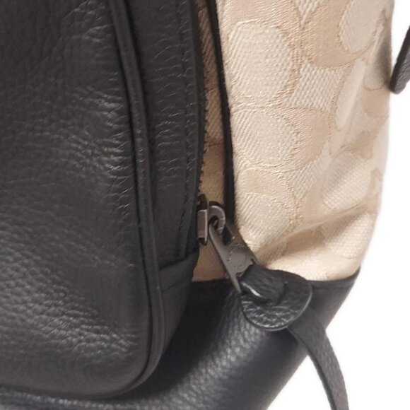 COACH Thompson Backpack Signature Jacquard with Varsity Stripe Navy - 132-080625 - Picture 6 of 10